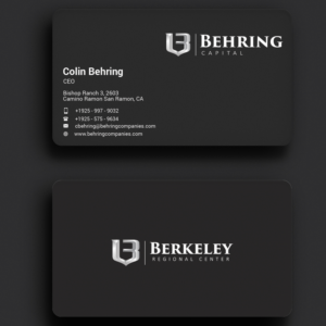 Business Card Design by Sujan4art for Behring Co. | Design: #19800641