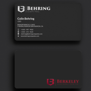 Business Card Design by Sujan4art for Behring Co. | Design: #19808923