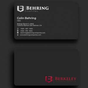 Business Card Design by Sujan4art for Behring Co. | Design: #19808926