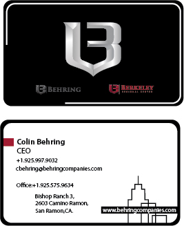Business Card Design by DOORBEEN for Behring Co. | Design: #19810721