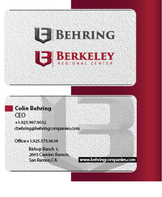 Business Card Design by DOORBEEN for Behring Co. | Design #19811015