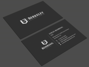Business Card Design by Srabon55014 for Behring Co. | Design #19796411