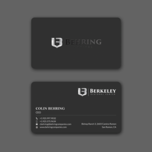 Business Card Design by Srabon55014 for Behring Co. | Design: #19798053