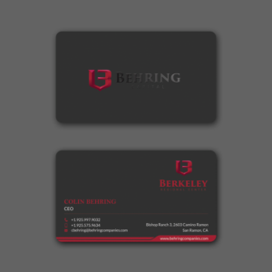Business Card Design by Srabon55014 for Behring Co. | Design: #19798096