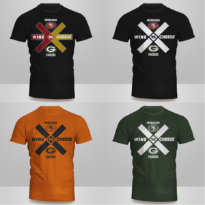 T-Shirt Design for 49ers Fans going to Lambeau Field in Green Bay | T-Shirt-Design von Kero