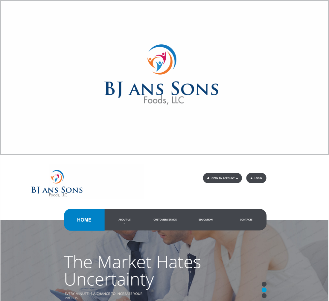 Logo Design by sewa.lahan for BJ and Sons Foods, LLC | Design #19799886