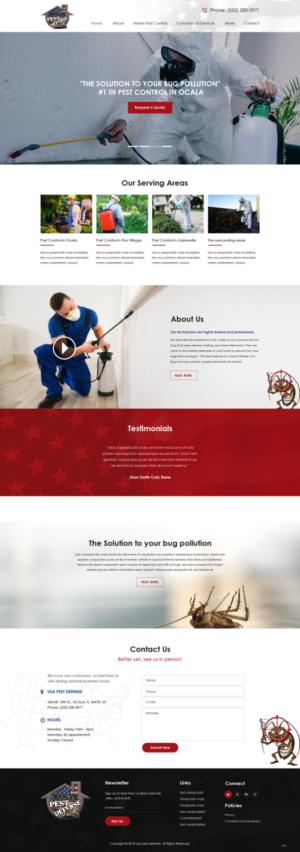 Web Design by pb for USA Home Inspections | Design: #19786456