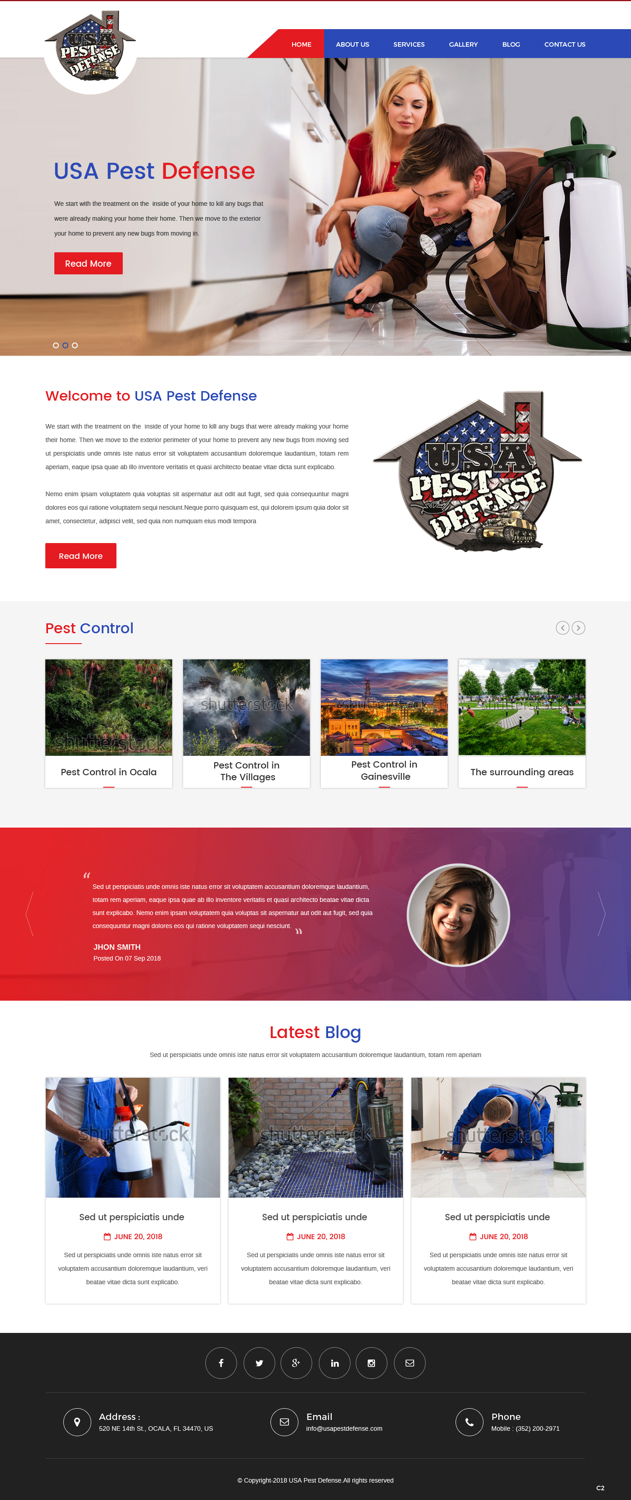 Web Design by pb for USA Home Inspections | Design #19786463