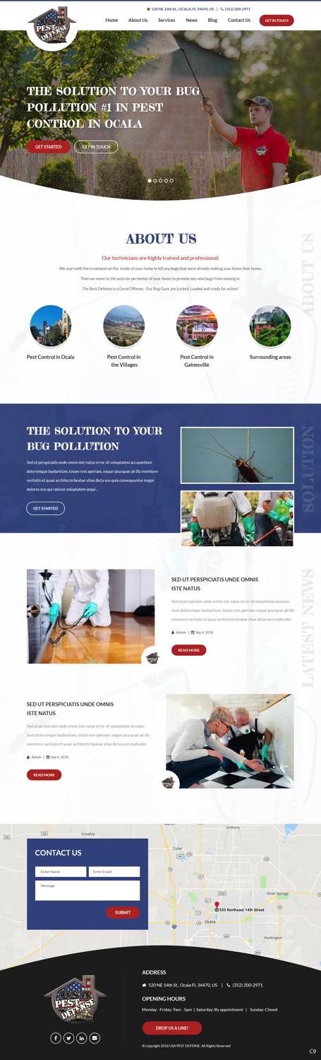 Web Design by pb for USA Home Inspections | Design #19786466
