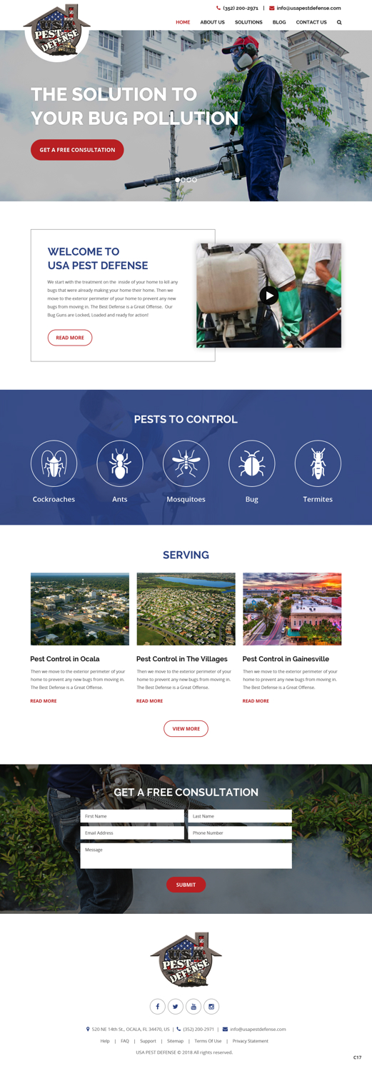 Web Design by pb for USA Home Inspections | Design #19786468