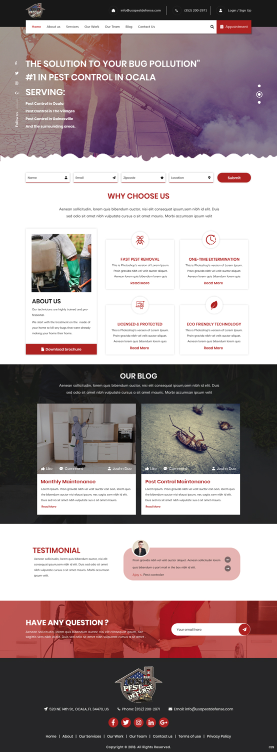 Web Design by pb for USA Home Inspections | Design #19786470