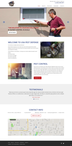 Web Design by pb for USA Home Inspections | Design: #19786476