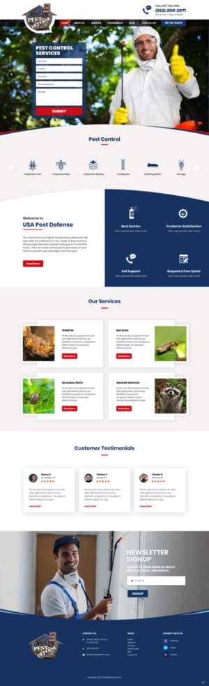 Web Design by pb for USA Home Inspections | Design: #19786479