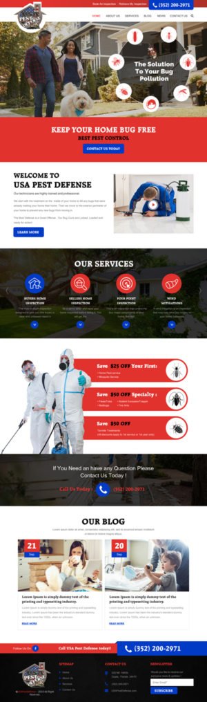 Web Design by rightway for USA Home Inspections | Design: #19795634