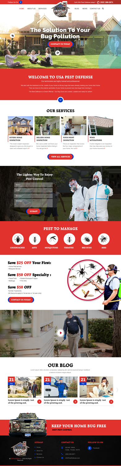 Web Design by rightway for USA Home Inspections | Design: #19795642