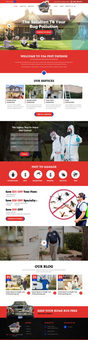 Web Design by rightway for USA Home Inspections | Design: #19795642