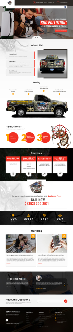Web Design par sai.designer87 pour USA Home Inspections | Design #19793618