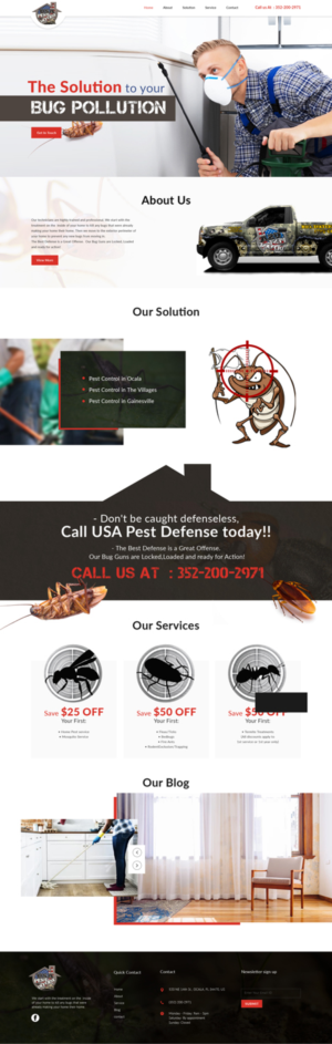 Web Design by sai.designer87 for USA Home Inspections | Design: #19800114