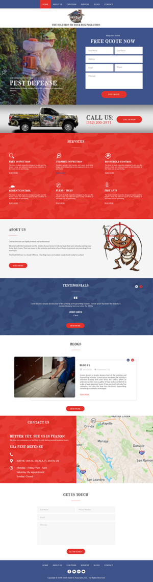 Web Design by bdesigner9 for USA Home Inspections | Design: #19819799