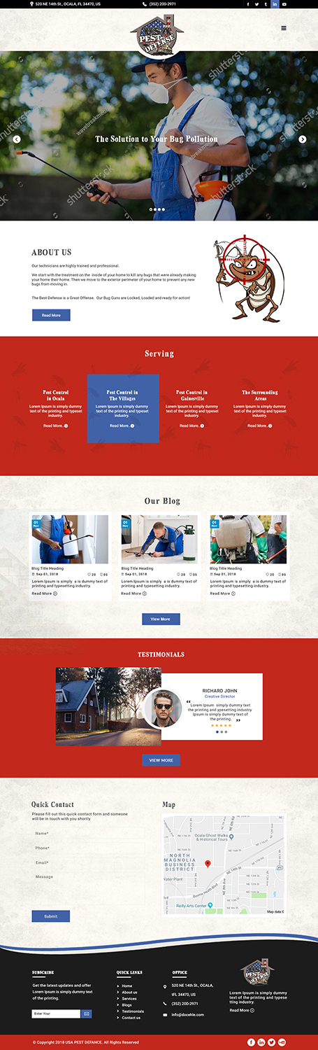 Web Design by bdesigner9 for USA Home Inspections | Design #19819828