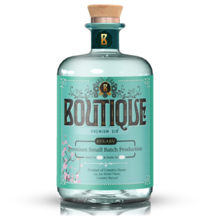 The Boutique Distillery - Gin Bottle Label | Label Design by SAI DESIGNS