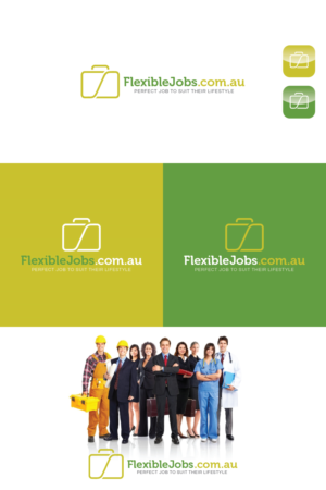 FlexibleJobs.com.au | Logo Design by nandkumar