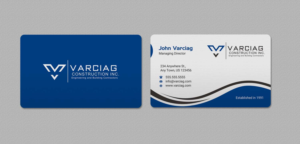 Design de Carte de Visite par INDIAN_Ashok pour Varciag Construction  Inc | Design : #19782141