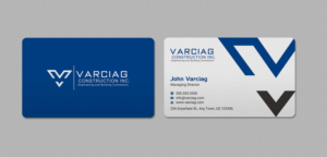 Design de Carte de Visite par INDIAN_Ashok pour Varciag Construction  Inc | Design : #19782143