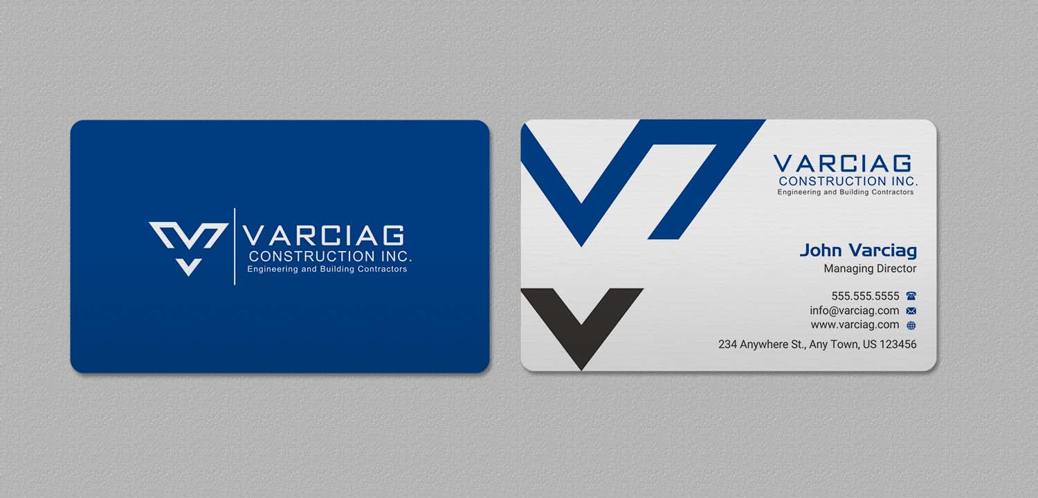 Diseño de Tarjeta de Presentación por INDIAN_Ashok para Varciag Construction  Inc | Diseño #19782145