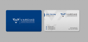 Diseño de Tarjeta de Presentación por INDIAN_Ashok para Varciag Construction  Inc | Diseño: #19782148
