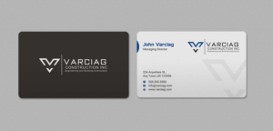 Diseño de Tarjeta de Presentación por INDIAN_Ashok para Varciag Construction  Inc | Diseño: #19782150