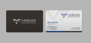 Diseño de Tarjeta de Presentación por INDIAN_Ashok para Varciag Construction  Inc | Diseño: #19782158