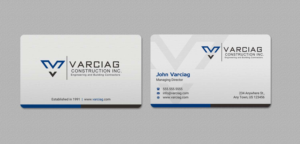 Diseño de Tarjeta de Presentación por INDIAN_Ashok para Varciag Construction  Inc | Diseño: #19782172