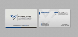 Diseño de Tarjeta de Presentación por INDIAN_Ashok para Varciag Construction  Inc | Diseño: #19782174