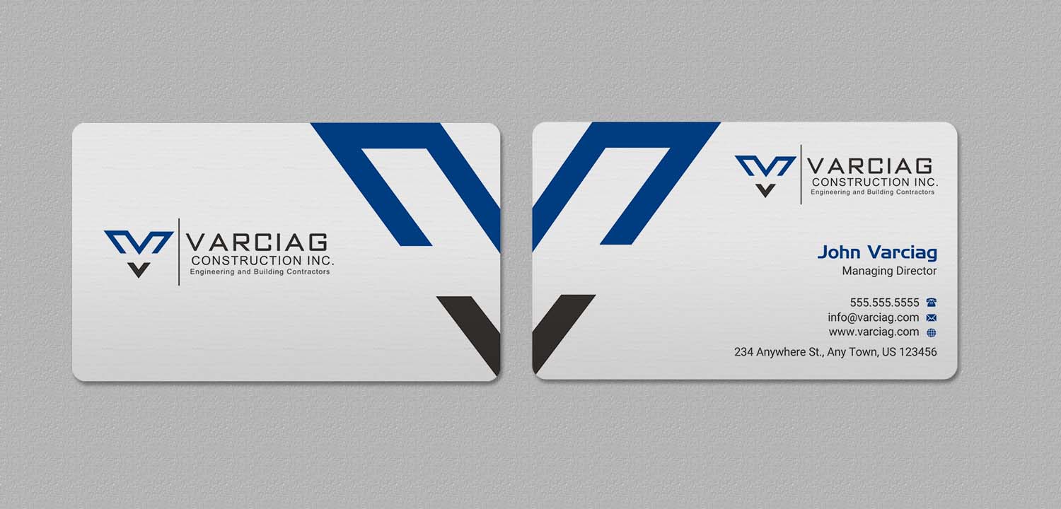 Diseño de Tarjeta de Presentación por INDIAN_Ashok para Varciag Construction  Inc | Diseño #19782186