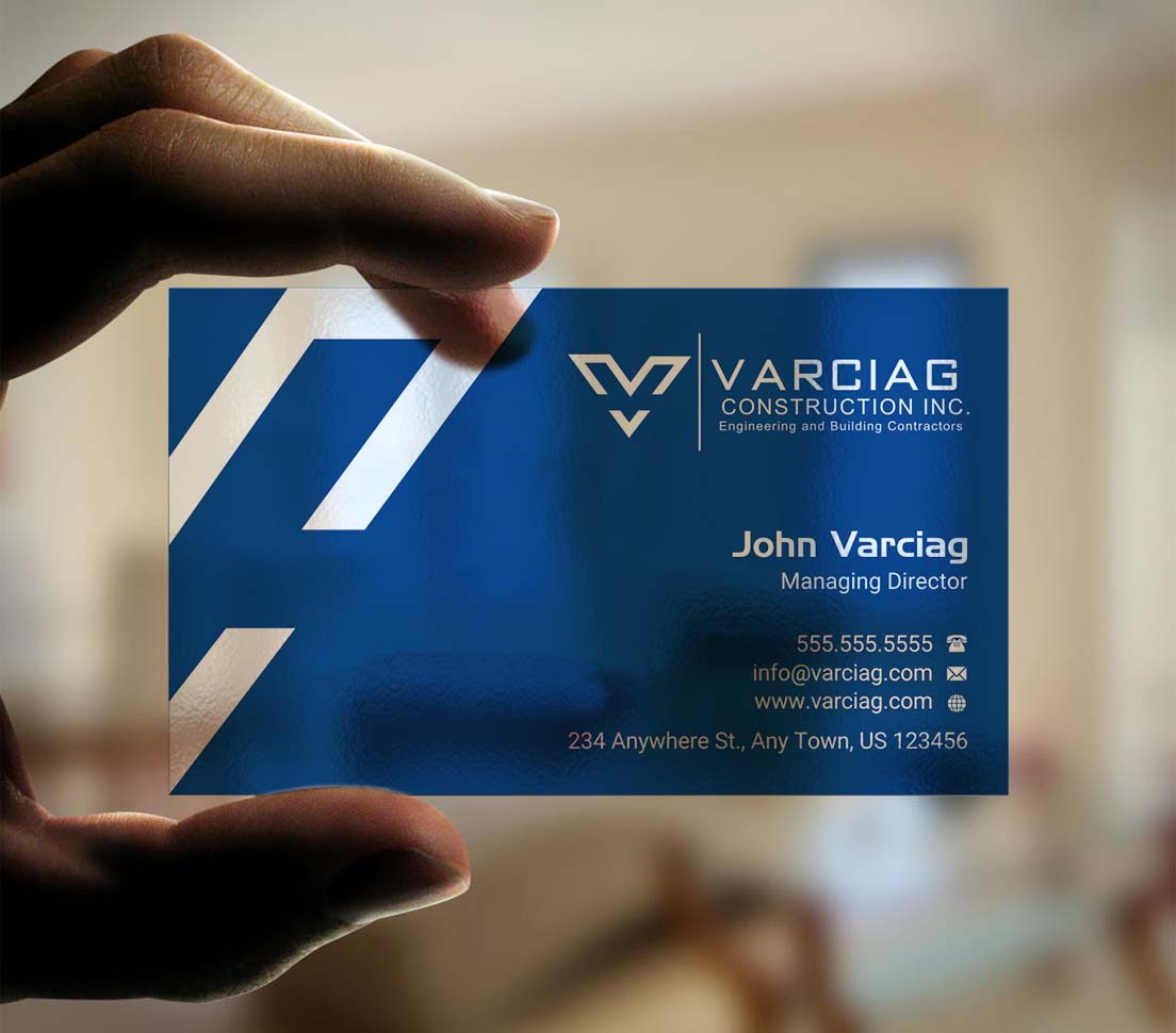 Diseño de Tarjeta de Presentación por INDIAN_Ashok para Varciag Construction  Inc | Diseño #19782201