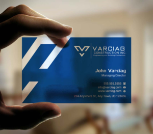Diseño de Tarjeta de Presentación por INDIAN_Ashok para Varciag Construction  Inc | Diseño: #19782201