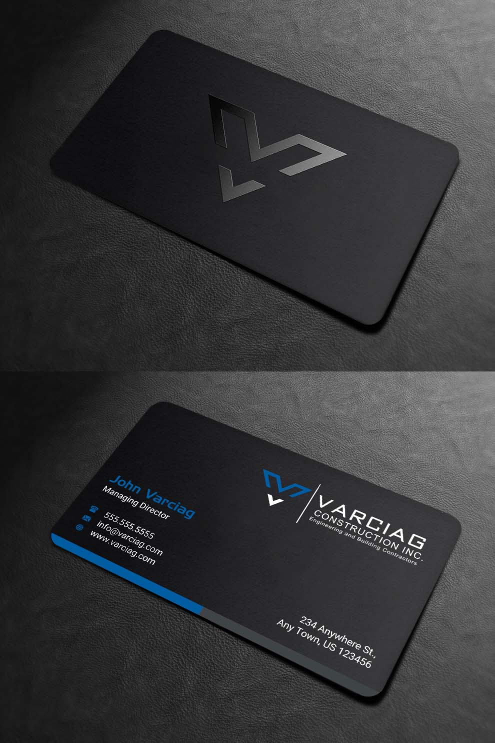 Diseño de Tarjeta de Presentación por INDIAN_Ashok para Varciag Construction  Inc | Diseño #19782206