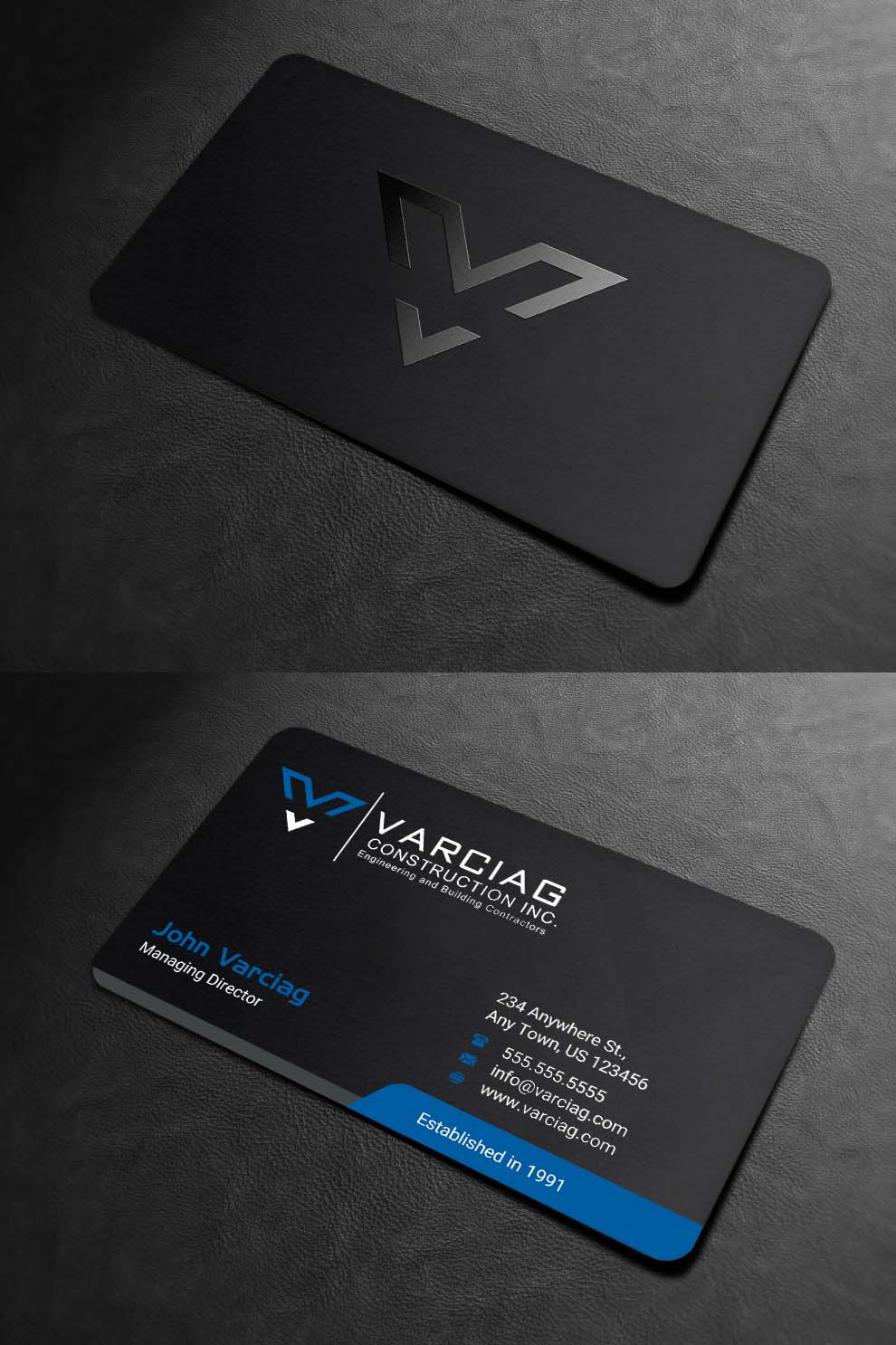 Diseño de Tarjeta de Presentación por INDIAN_Ashok para Varciag Construction  Inc | Diseño #19782213