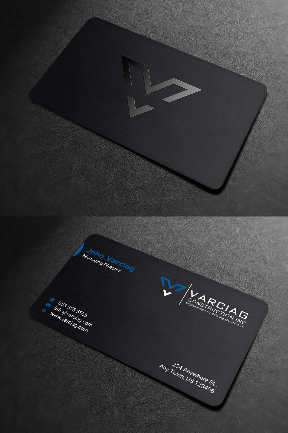 Diseño de Tarjeta de Presentación por INDIAN_Ashok para Varciag Construction  Inc | Diseño #19782215