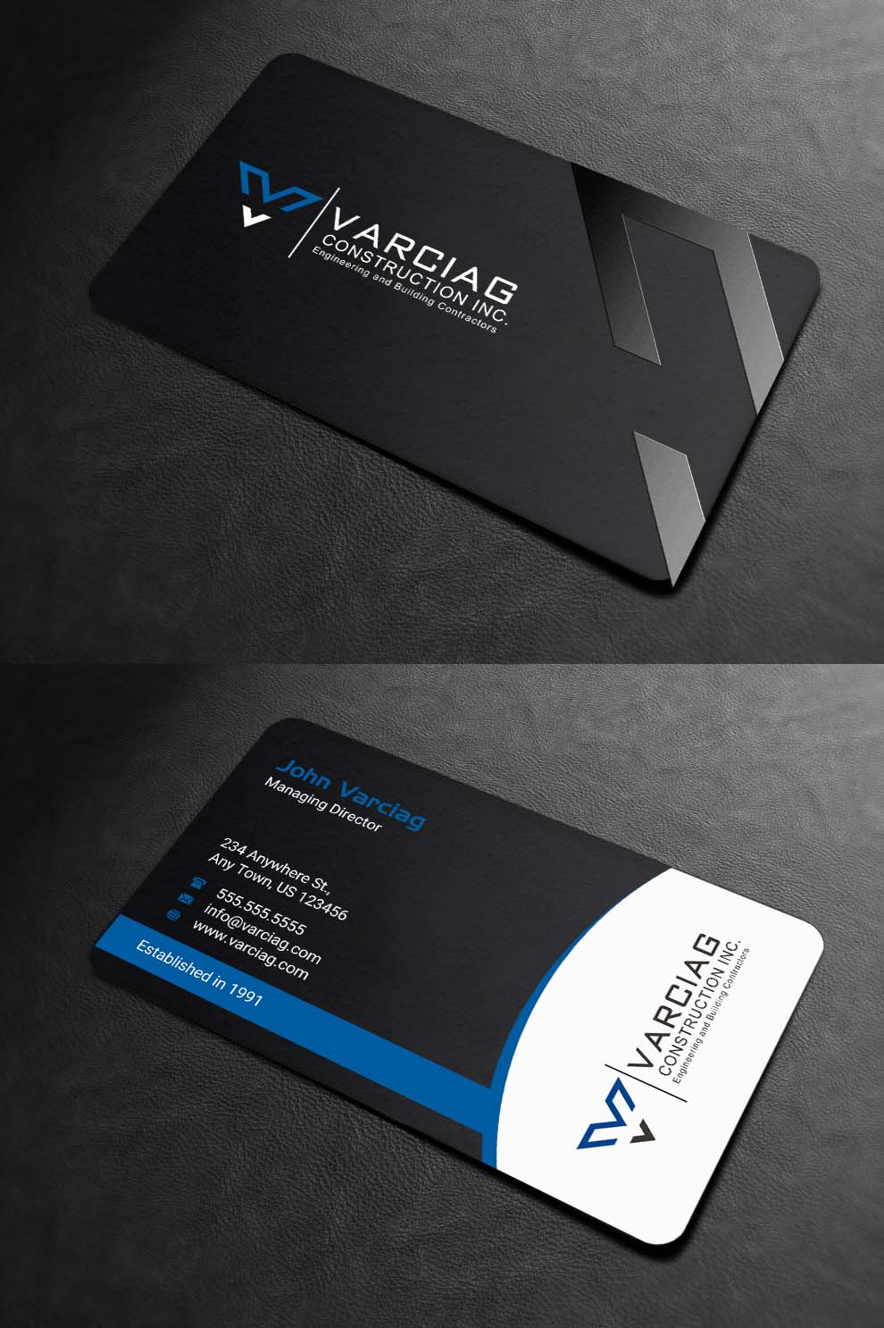 Diseño de Tarjeta de Presentación por INDIAN_Ashok para Varciag Construction  Inc | Diseño #19782216