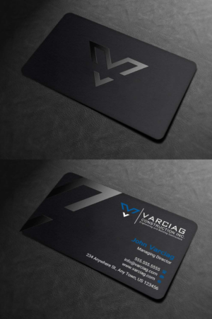 Diseño de Tarjeta de Presentación por INDIAN_Ashok para Varciag Construction  Inc | Diseño: #19782218