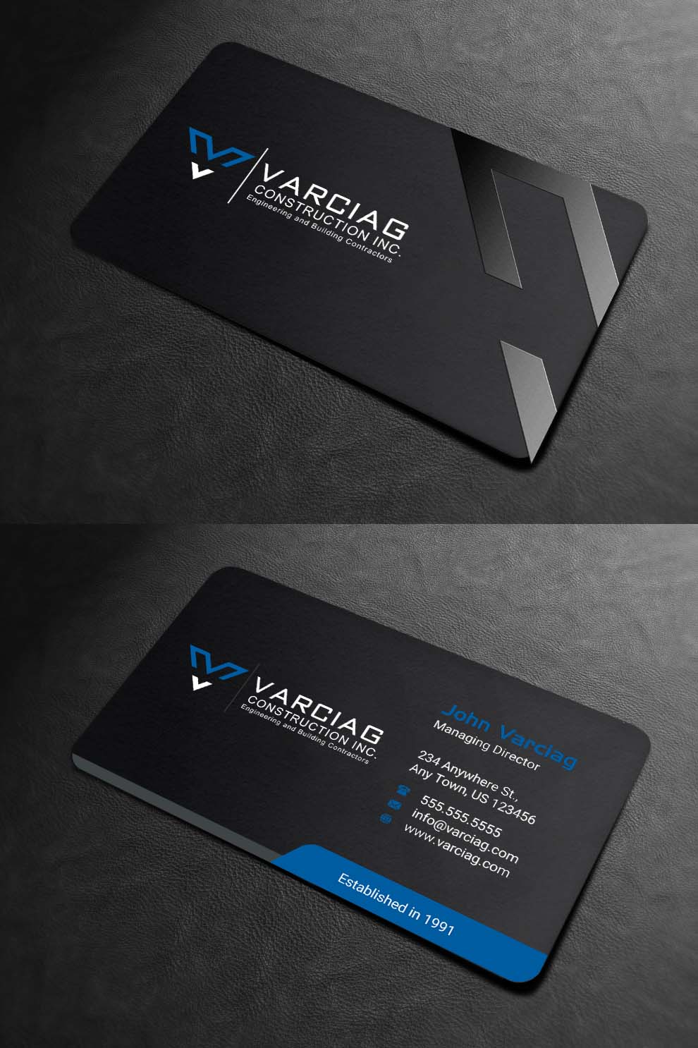 Diseño de Tarjeta de Presentación por INDIAN_Ashok para Varciag Construction  Inc | Diseño #19782220