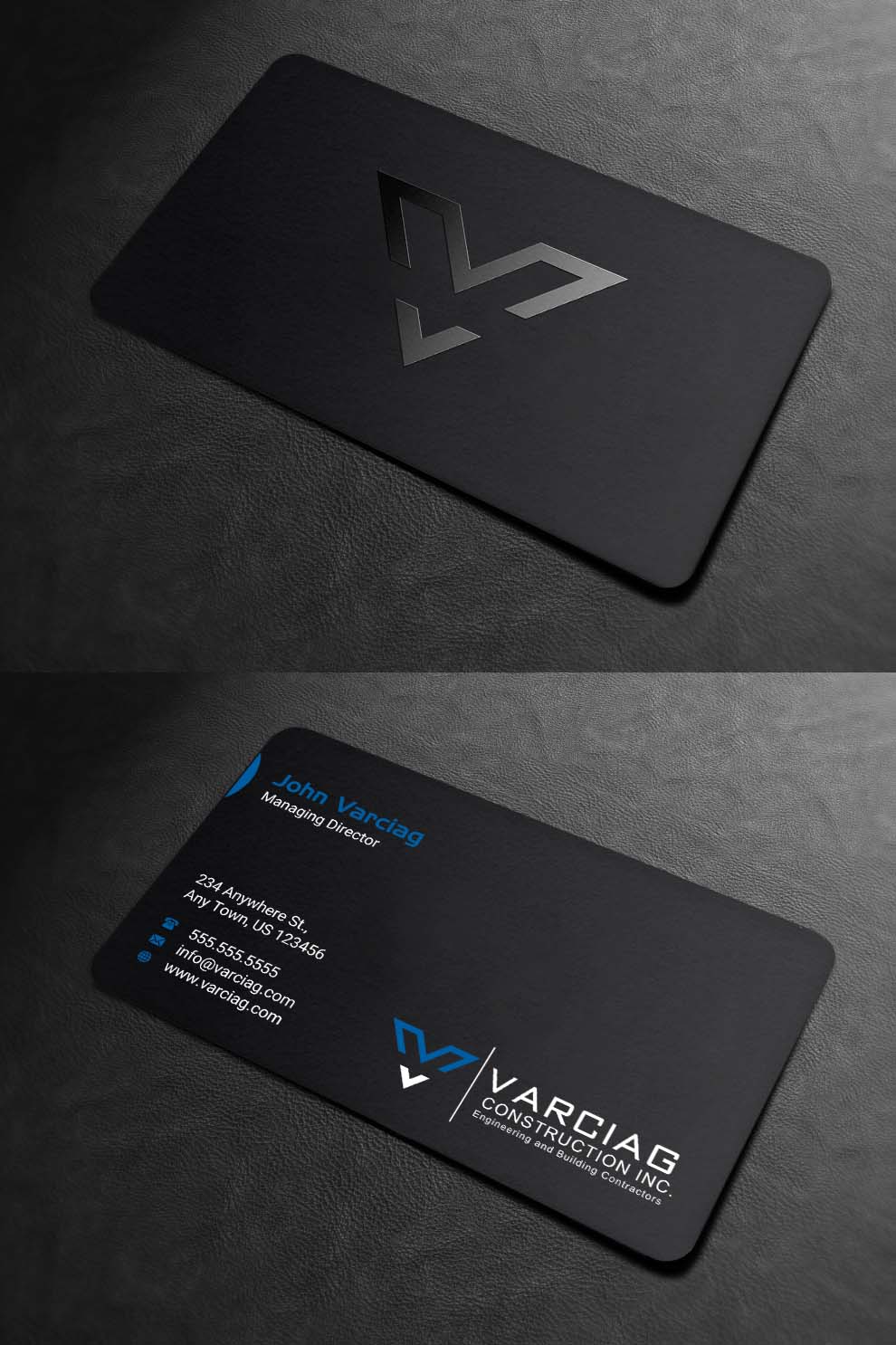 Diseño de Tarjeta de Presentación por INDIAN_Ashok para Varciag Construction  Inc | Diseño #19782221