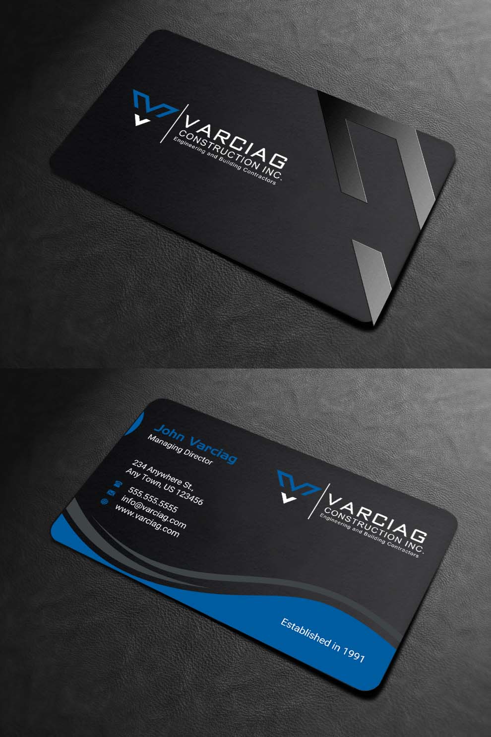 Diseño de Tarjeta de Presentación por INDIAN_Ashok para Varciag Construction  Inc | Diseño #19782222