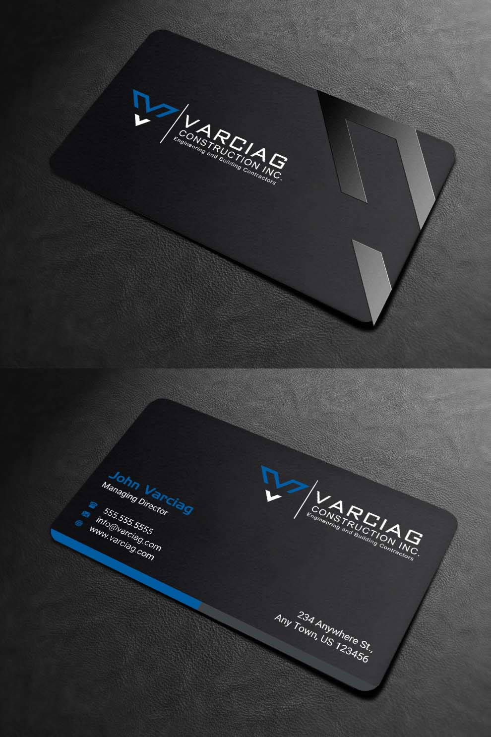 Diseño de Tarjeta de Presentación por INDIAN_Ashok para Varciag Construction  Inc | Diseño #19782223