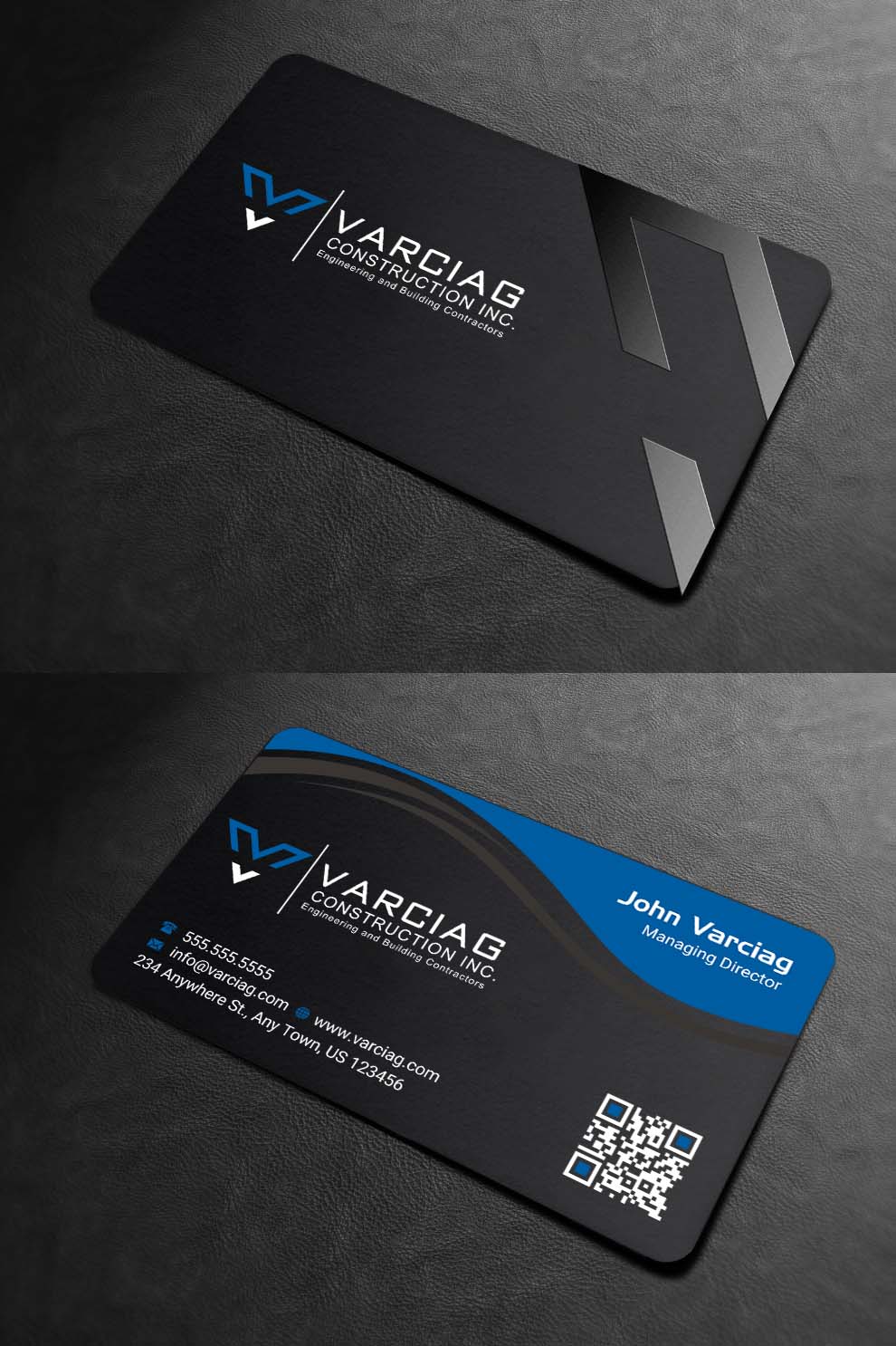 Diseño de Tarjeta de Presentación por INDIAN_Ashok para Varciag Construction  Inc | Diseño #19782225