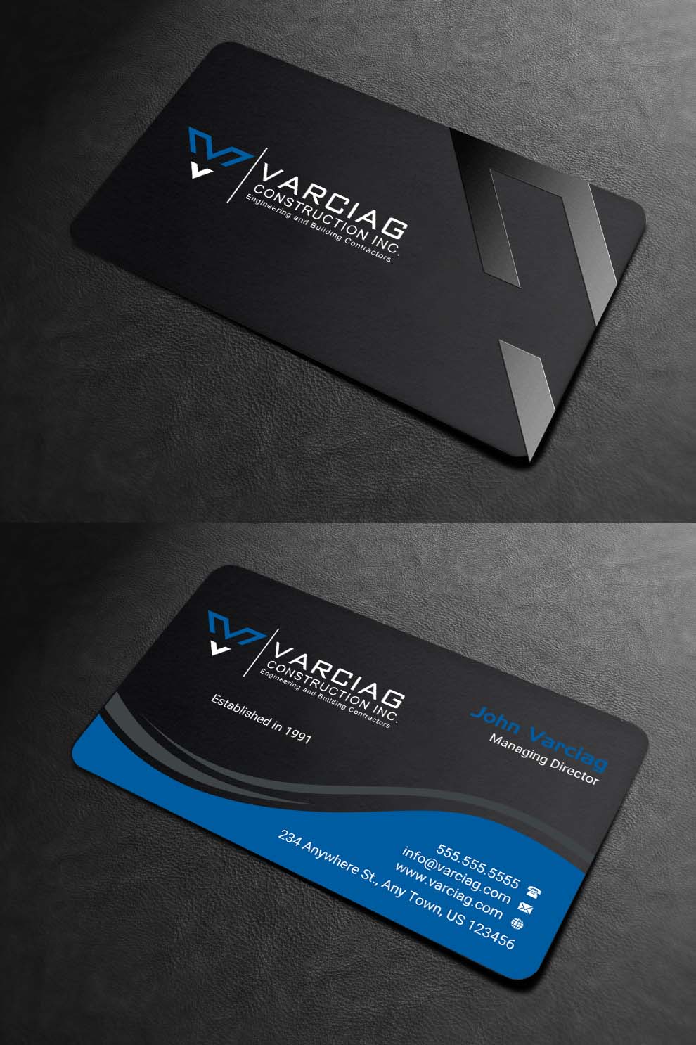 Diseño de Tarjeta de Presentación por INDIAN_Ashok para Varciag Construction  Inc | Diseño #19782226