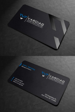 Diseño de Tarjeta de Presentación por INDIAN_Ashok para Varciag Construction  Inc | Diseño: #19782228