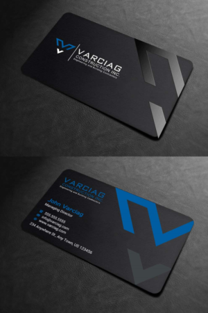 Diseño de Tarjeta de Presentación por INDIAN_Ashok para Varciag Construction  Inc | Diseño: #19782231
